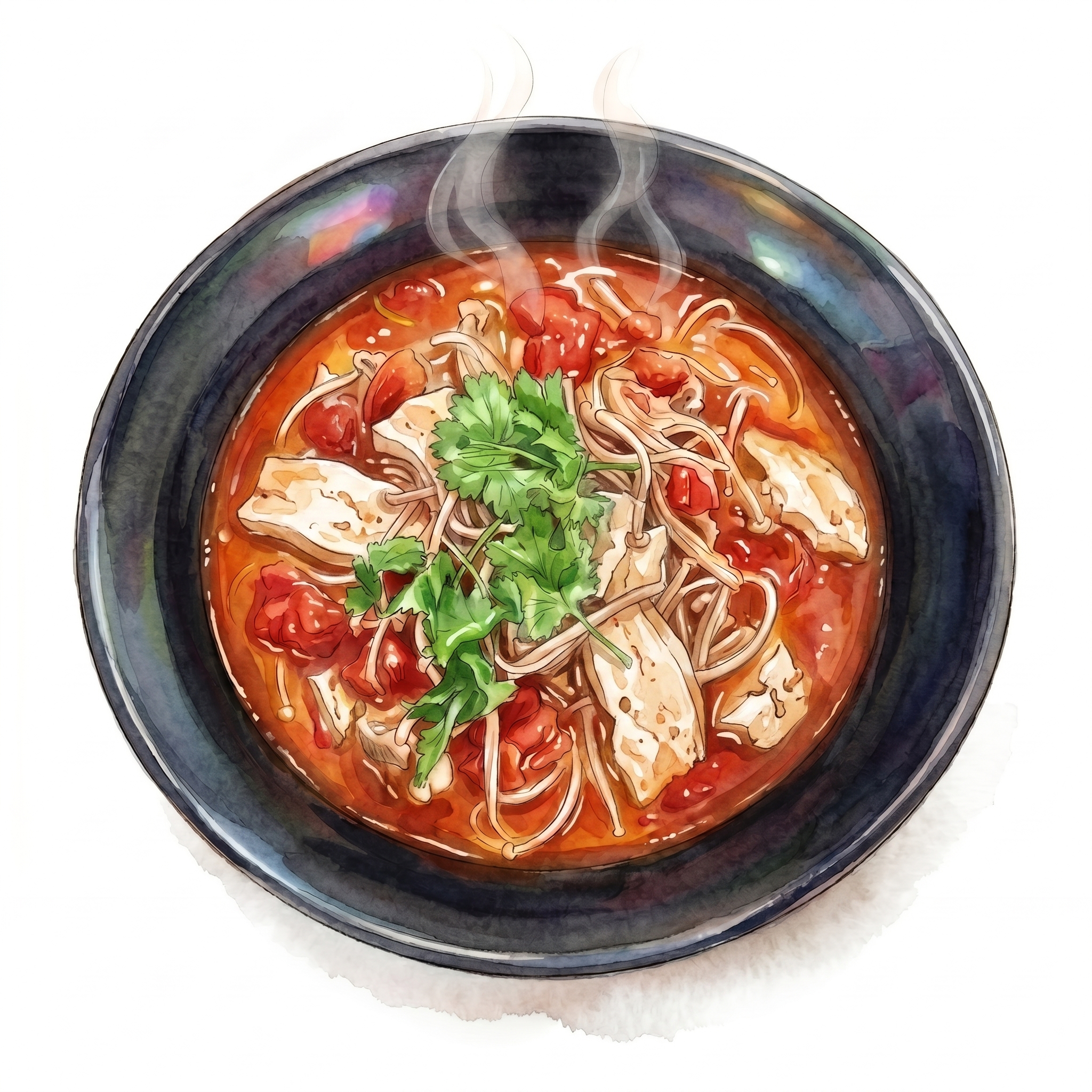 31.Tomaten-Tofu-Nudelsuppe (vegan)🌱